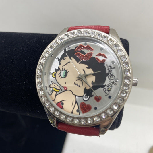 Nurse Betty Boop Watch 2014 King Features Syndicate Red Band Quartz