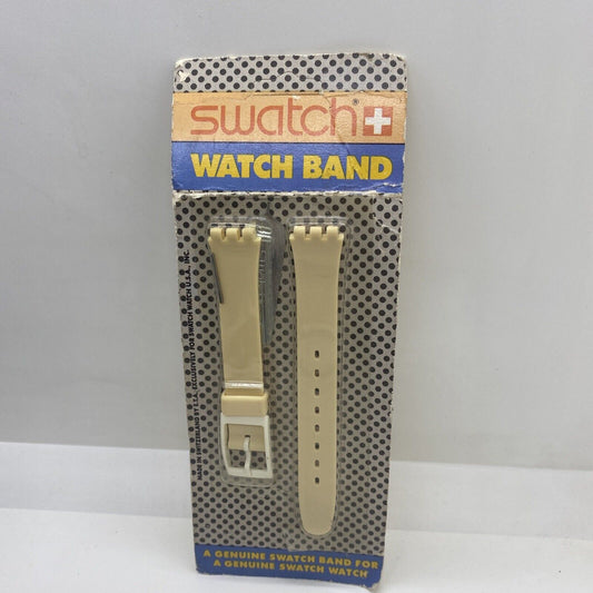 Vintage genuine SWATCH WATCH Band White 15mm Small - New Old Stock NOS