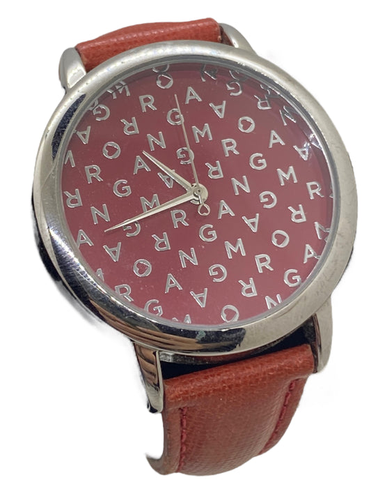 Morgan De Toi Women's Watch - Red Dial, Silver Tone Red Strap, 38mm